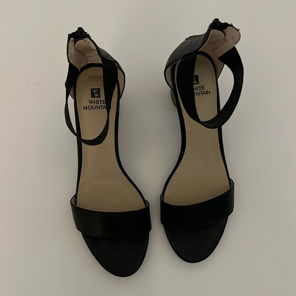 White Mountain Black Women's Sandals Size 8 - Picture 3 of 7